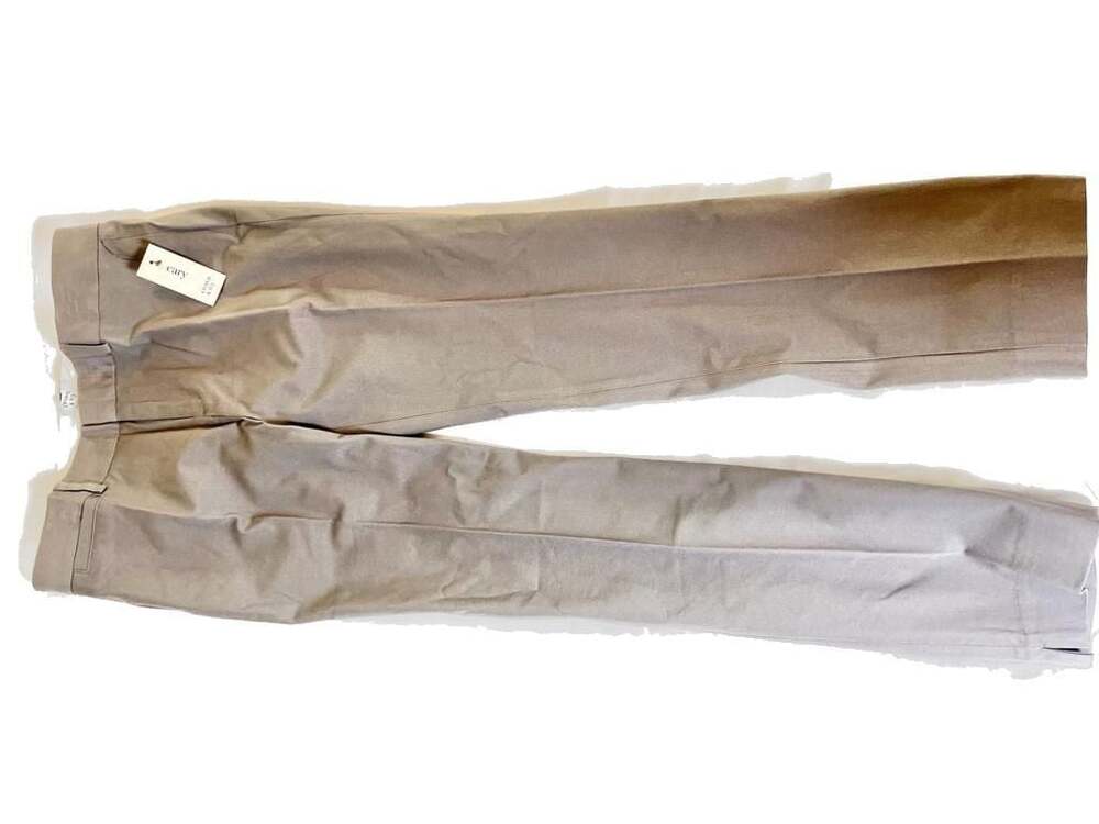 Crown & Ivy Cary Fly Front Slim Fit Dress Pants Gray Size 6